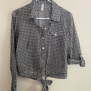 Crop top button up